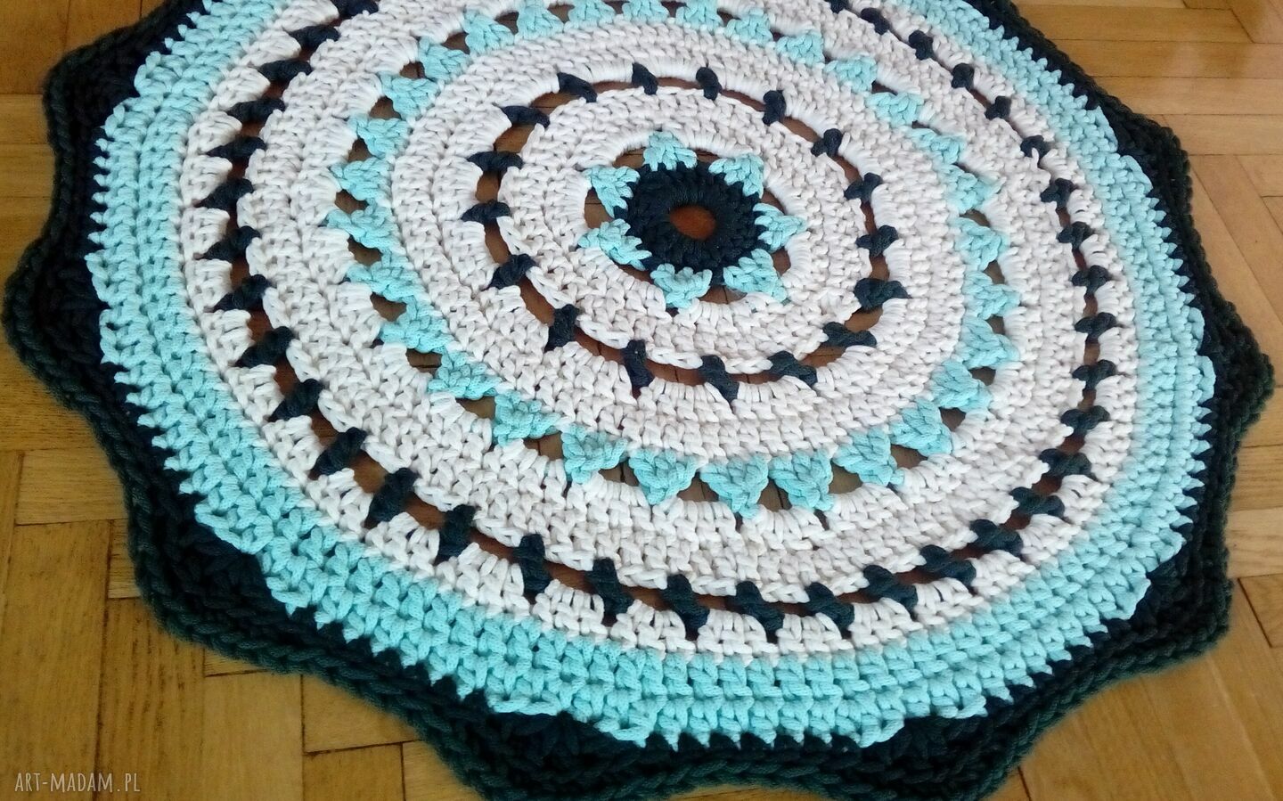 Dywan The Quendi - ręcznie robiony dywan ze sznurka 95 cm