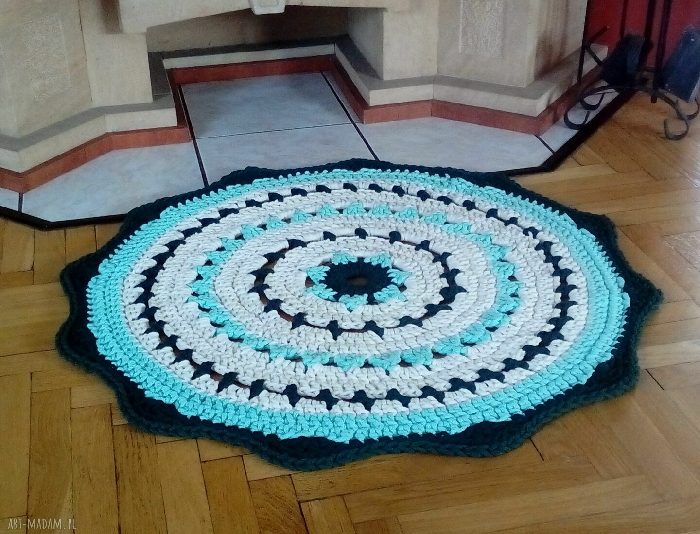 Dywan The Quendi - ręcznie robiony dywan ze sznurka 95 cm