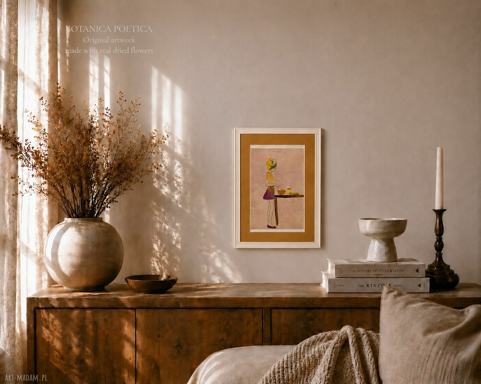 The Simple Things - unikatowy obraz z prawdziwych suszonych kwiatów