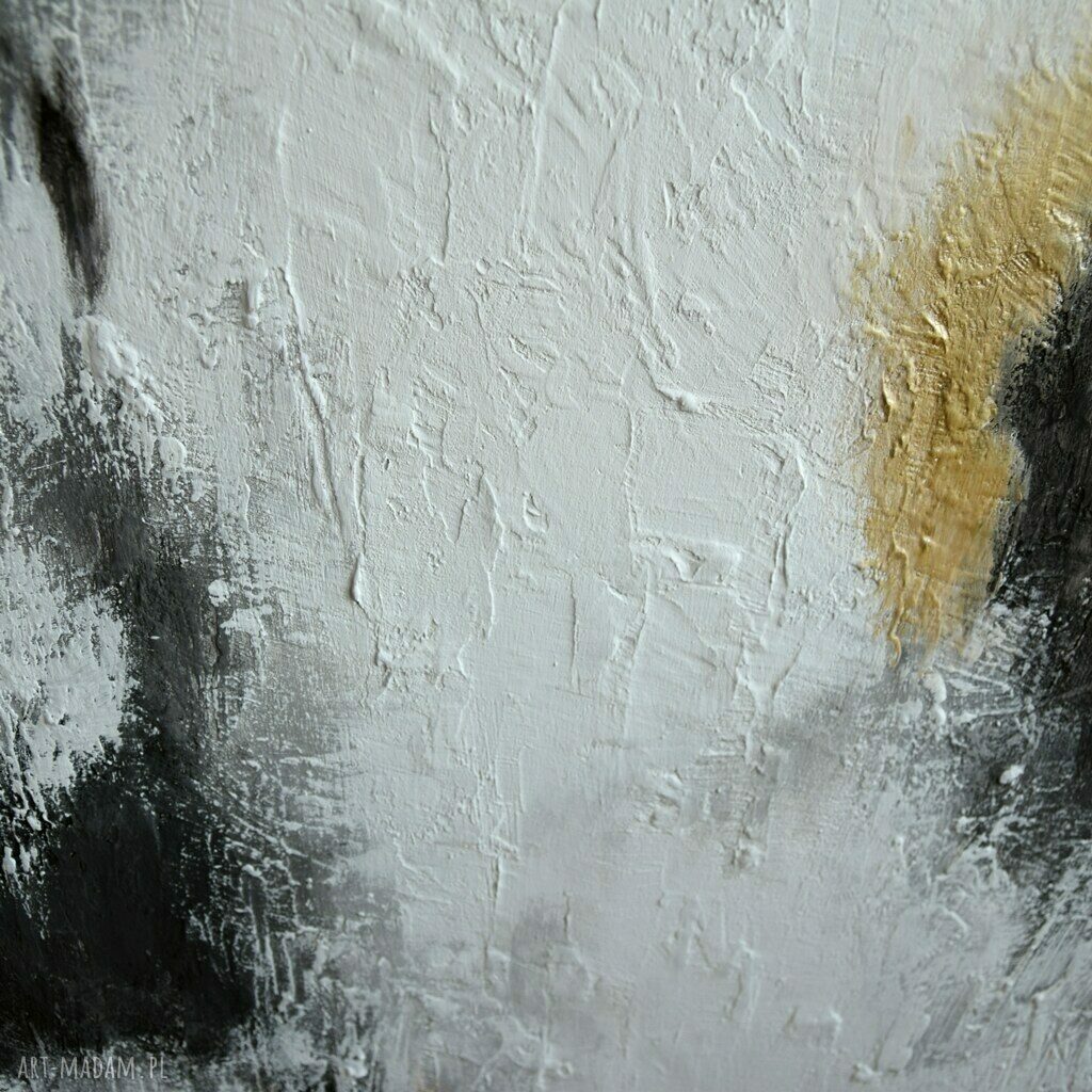 Tierra del Glacies 3 - abstrakcja na płótnie 90x120 cm, ręcznie malowana