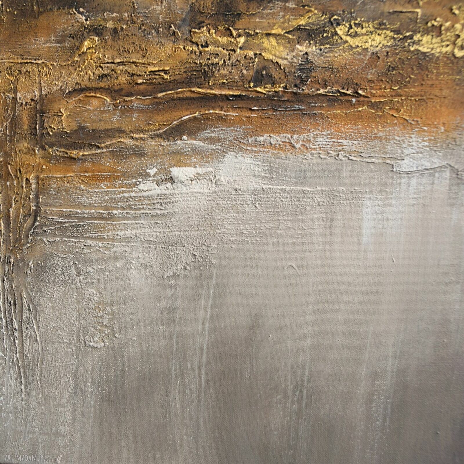 Tierra el Hierro 5 - nowoczesny obraz abstrakcyjny 80x100 cm (ręcznie malowany)