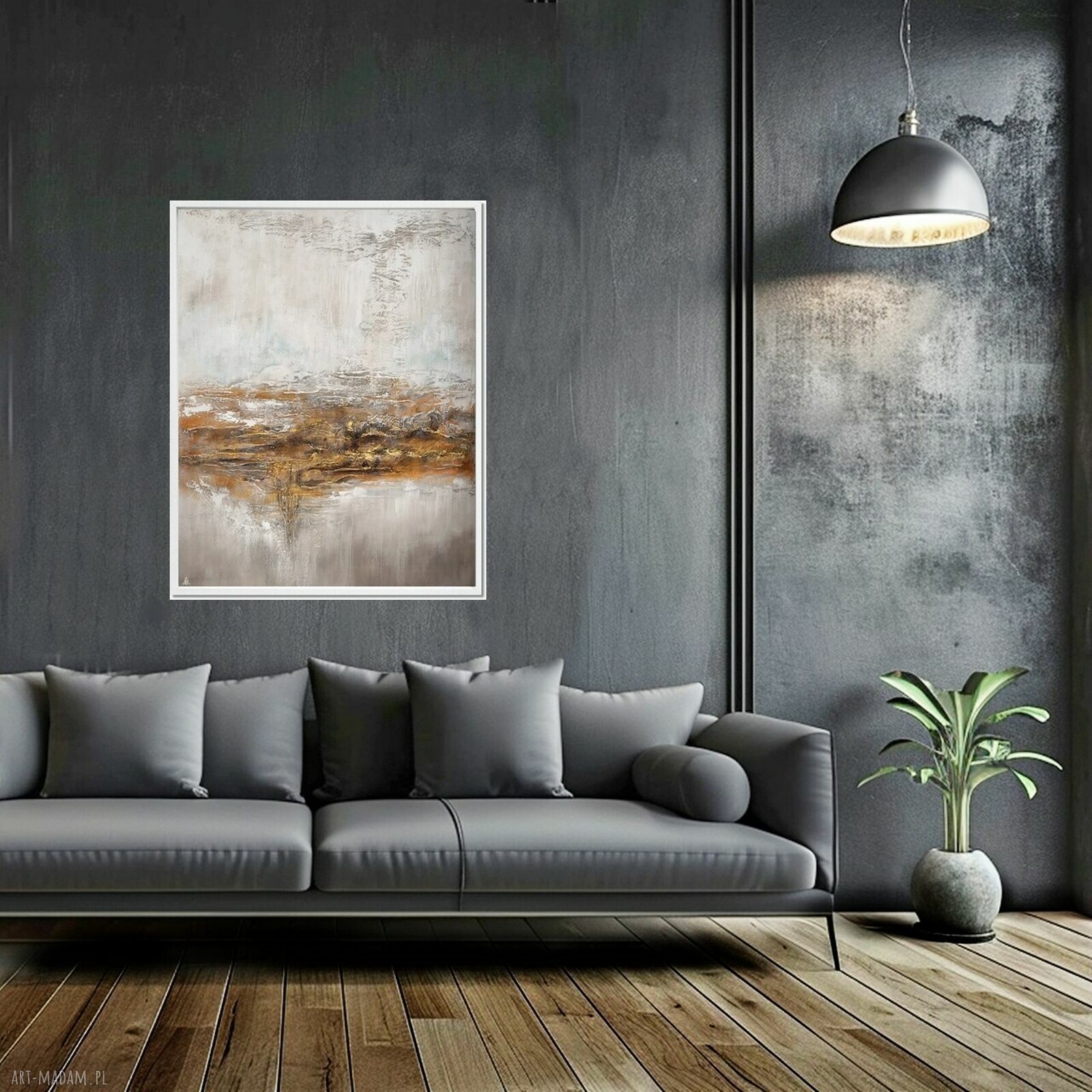 Tierra el Hierro 5 - nowoczesny obraz abstrakcyjny 80x100 cm (ręcznie malowany)