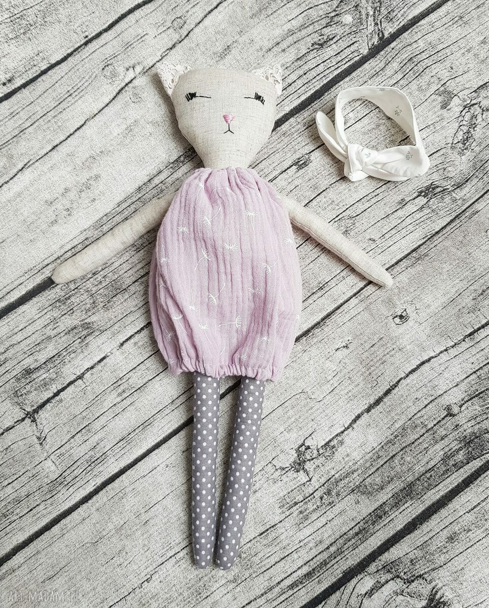 Tilda kotek - lalka handmade dla dziecka