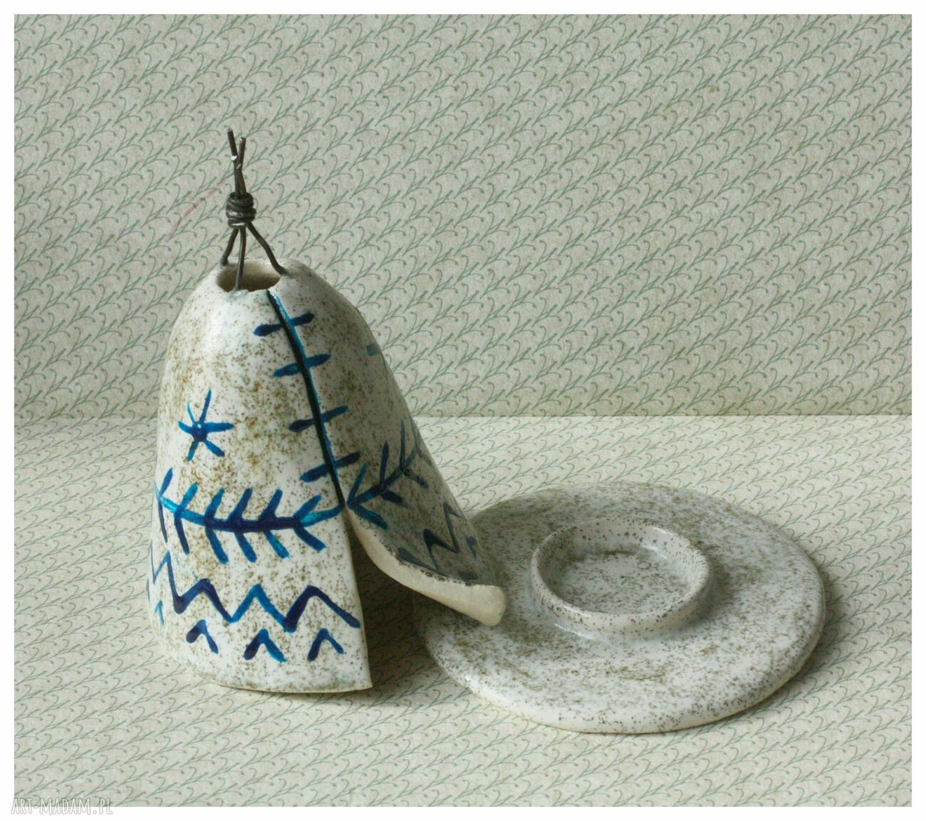 Tipi na pachnące stożki - ceramiczny namiot na kadzidełko