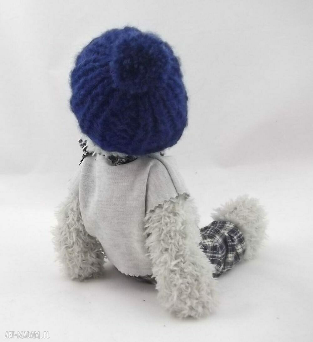 Tomuś - szydełkowa maskotka miś amigurumi 32 cm