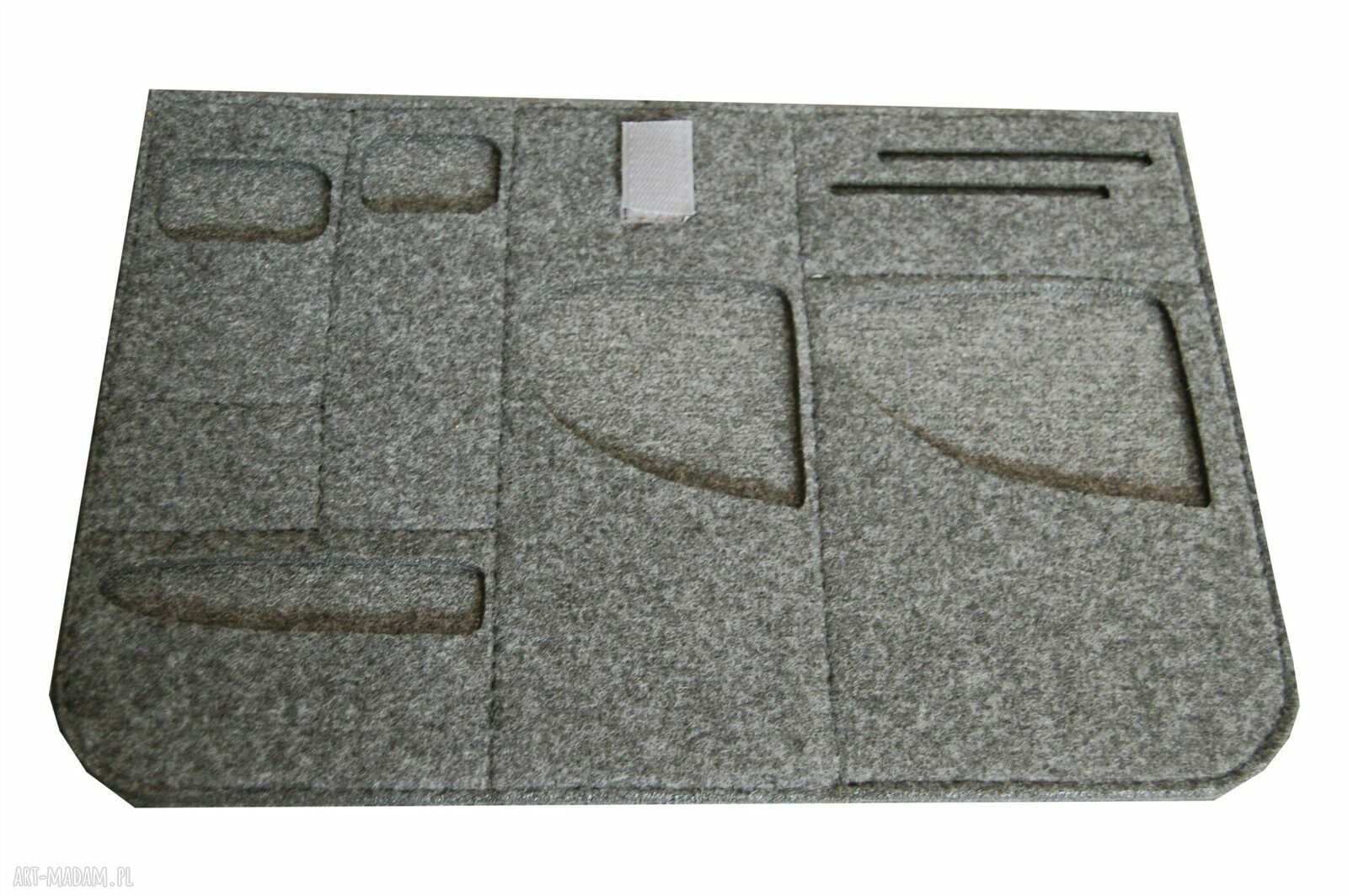 Torba na laptopa 15 cali z filcu impregnowanego i skórzanymi detalami