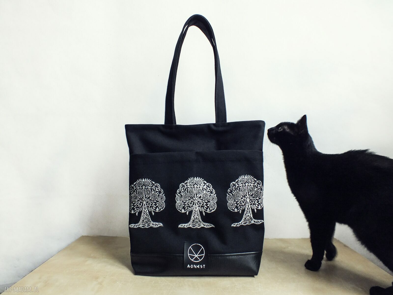 Torba bawełniana płocienna wzór bodhi tree