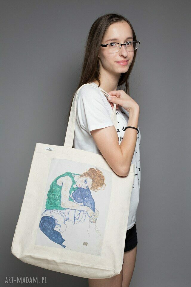 Torba bawełniana (średnia) Schiele kobieta
