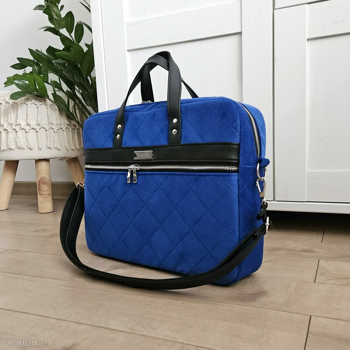na laptopa: Torba biznesowa Melania chabrowa Ręczne wykonanie