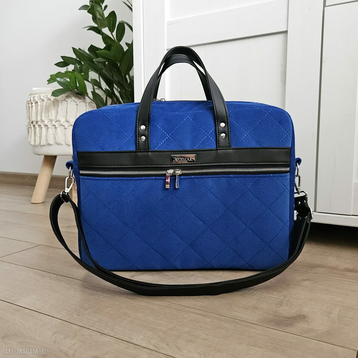 na laptopa: Torba biznesowa Melania chabrowa Ręczne wykonanie