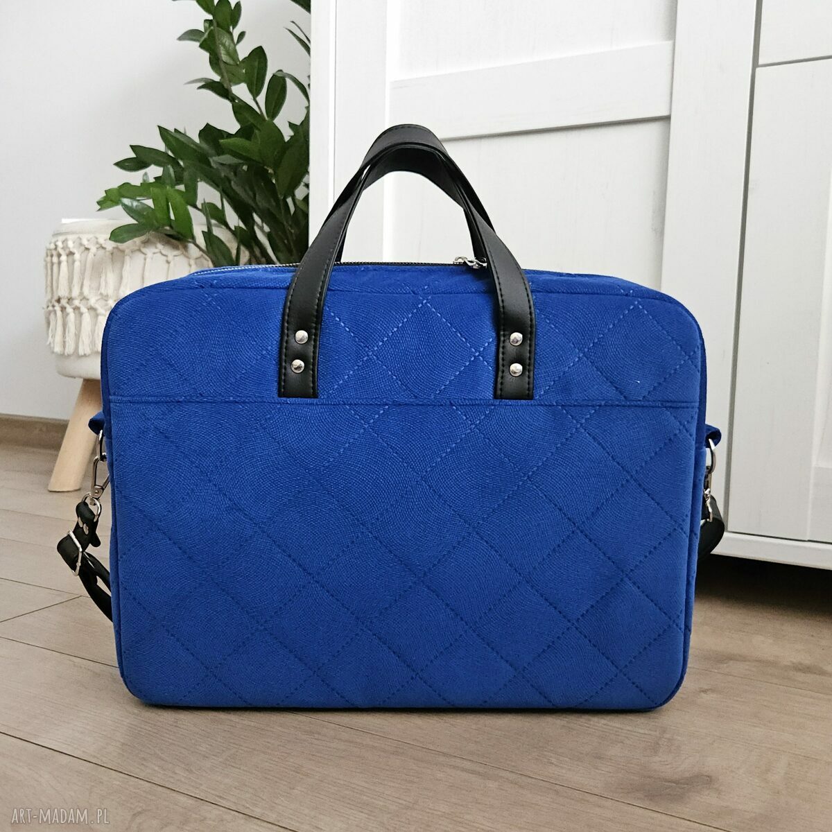 na laptopa: Torba biznesowa Melania chabrowa Ręczne wykonanie
