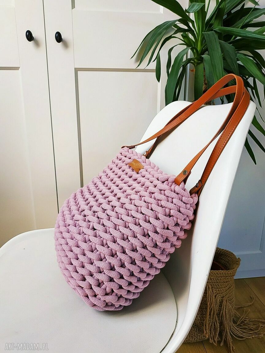 Torba Boho Wave Bag - brudny róż na ramię