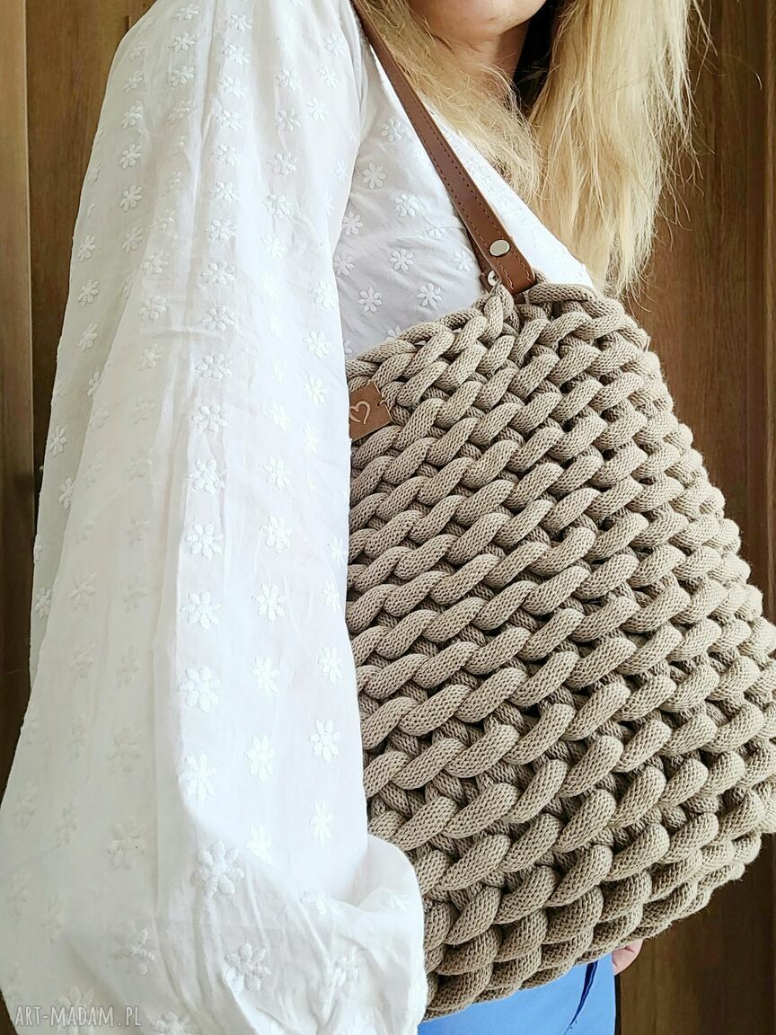 Torba Boho Weave Bag z podszewką - na laptopa