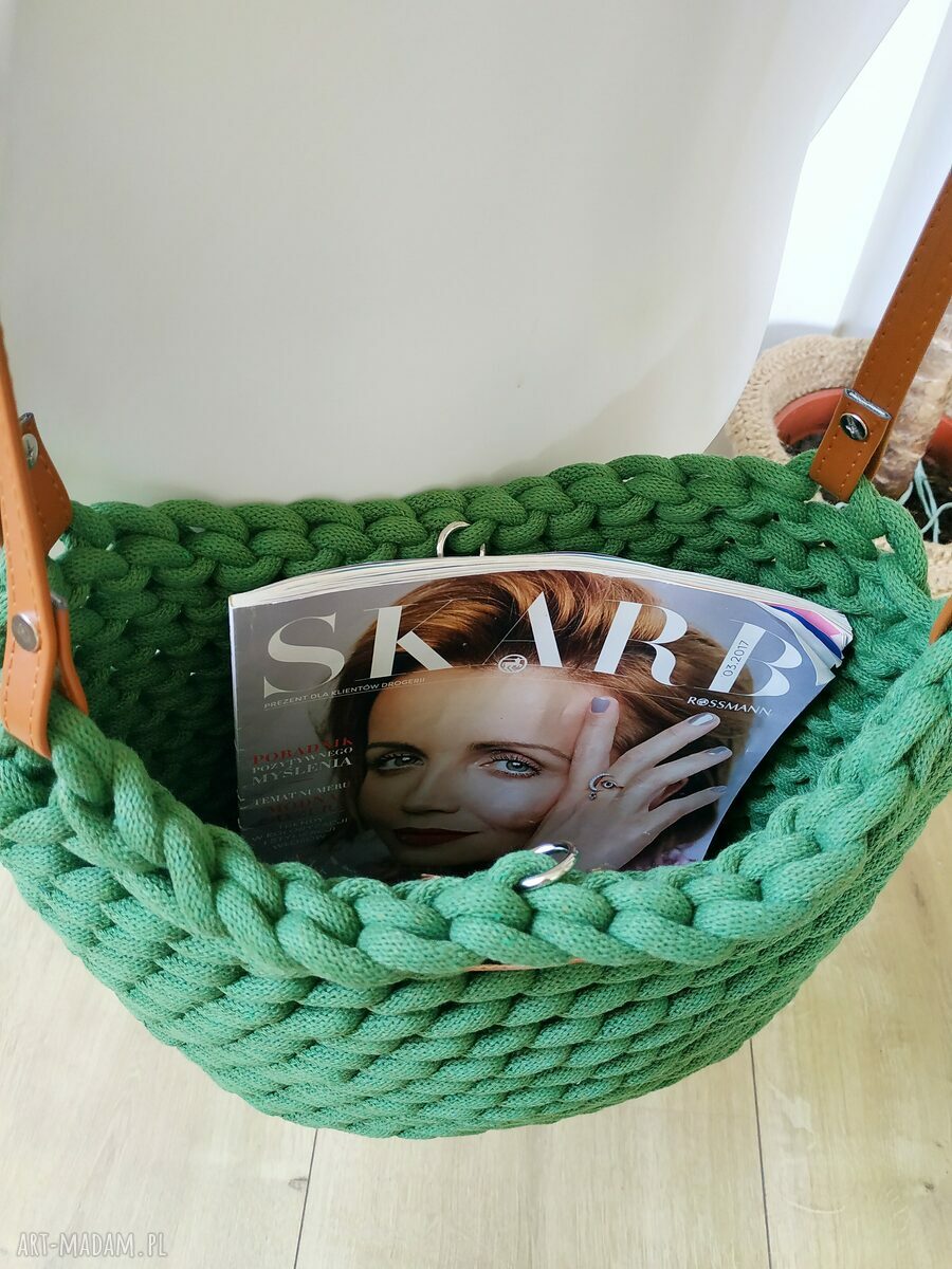 Ręcznie robiona torba boho Wave Bag na ramię - Avocado