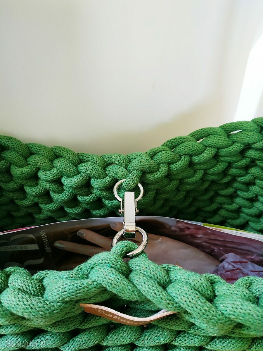 Ręcznie robiona torba boho Wave Bag na ramię - Avocado