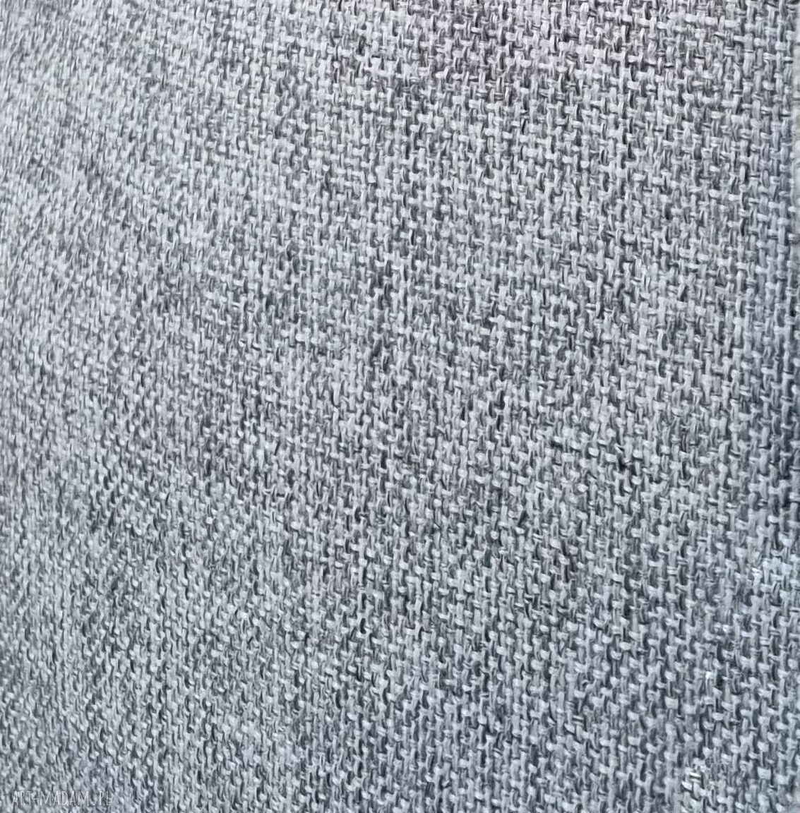 Torba City Noise II - jasny melanż plecionka - pojemna na zamek handmade