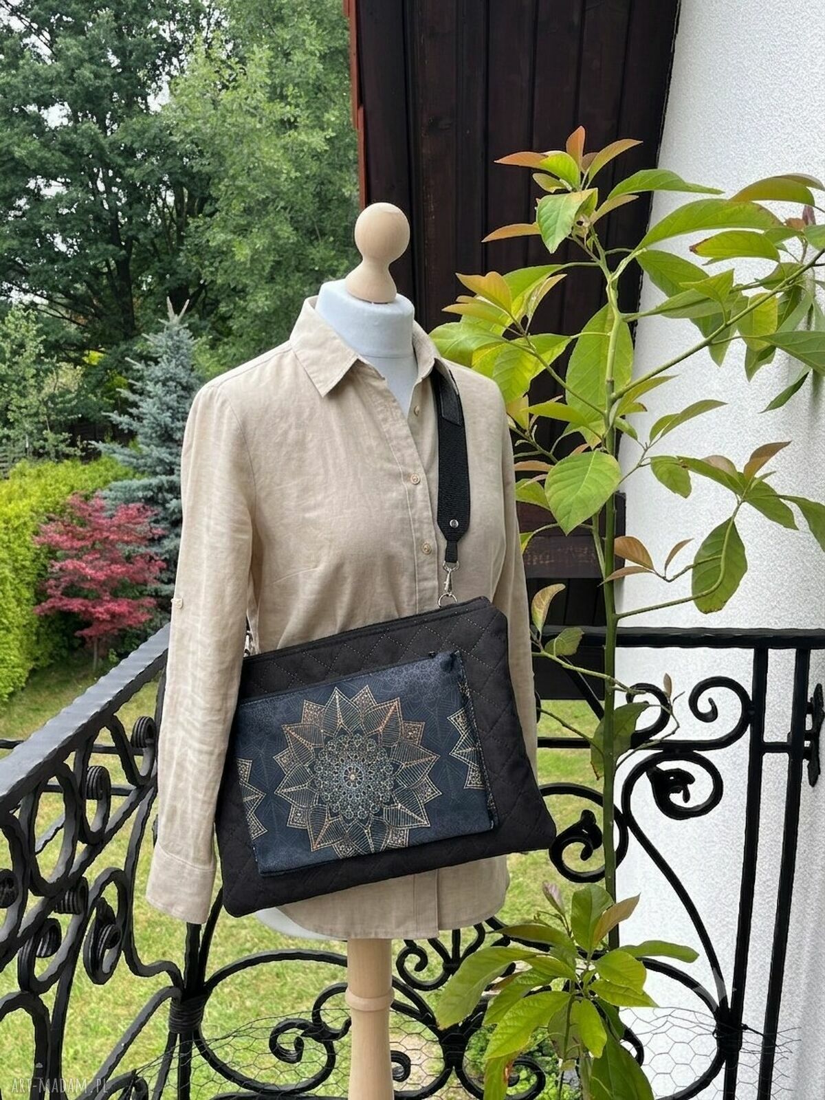Torba-etui na laptopa z organizerem - zestaw handmade BEBOKI