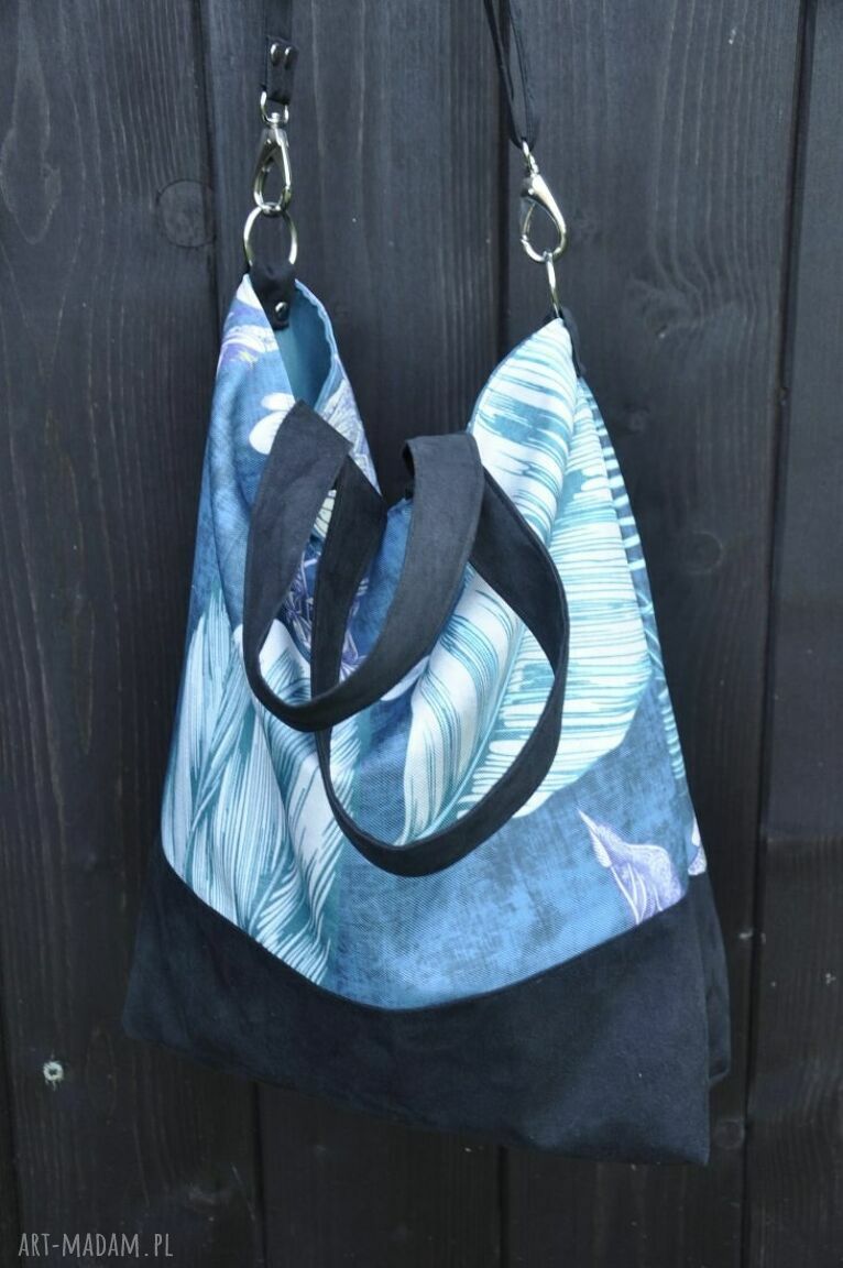 Torba hobo XXL - Tajemniczy Ogród na ramię