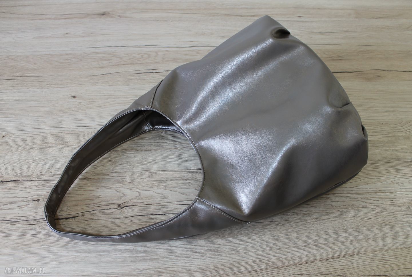 Torba hobo - sepia z perłowym połyskiem