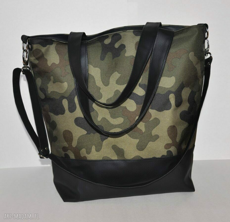 Torba hobo XL w print moro na ramię - pojemna i stylowa na co dzień