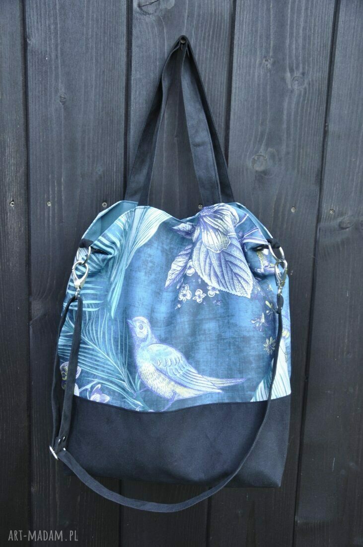 Torba hobo XXL - Tajemniczy Ogród na ramię
