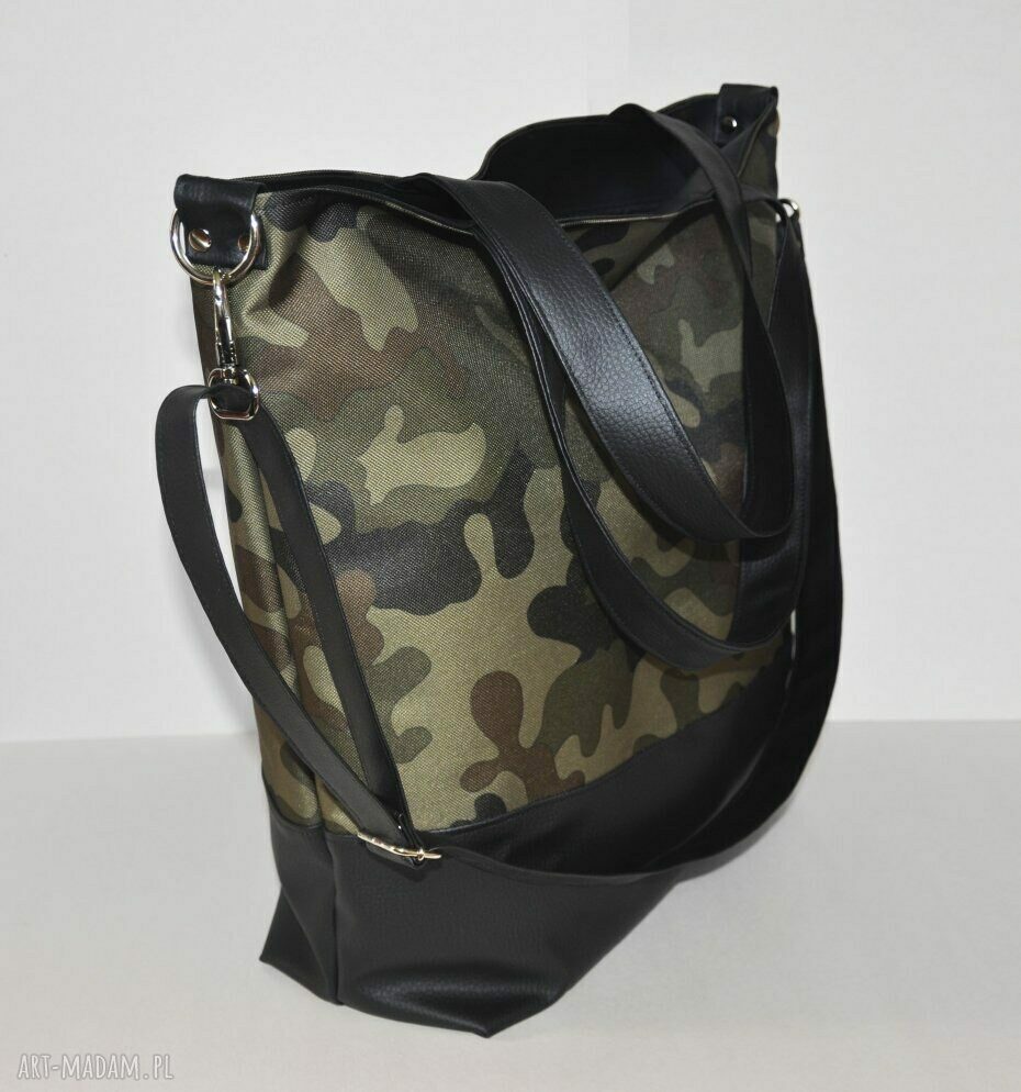 Torba hobo XL w print moro na ramię - pojemna i stylowa na co dzień
