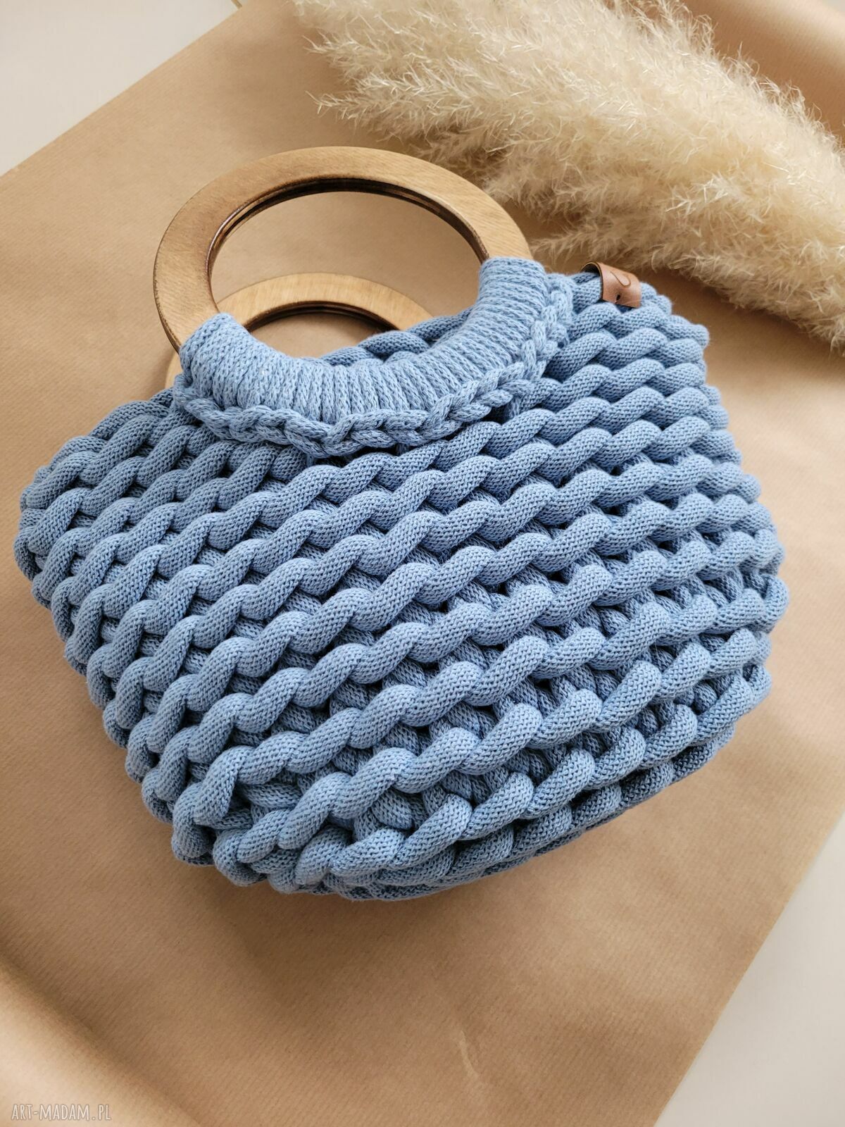 Torba-kosz Boho Wave Bag - szydełkowana torebka do ręki
