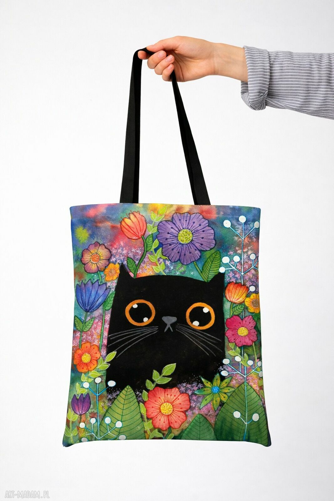 Torba na ramię Kotek - wodoodporna Codura FULLPRINT