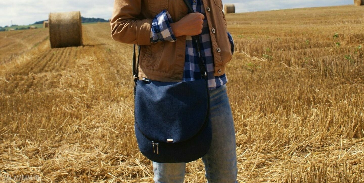 Listonoszka granat vegan torebka torba boho casual wygodna