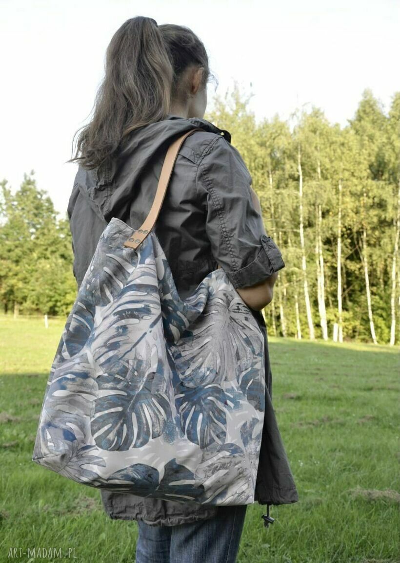 Torba na ramię XXL - print Monstery