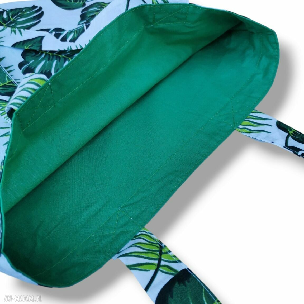 Ekologiczna torba na zakupy shopperka Monstera - 100% bawełny