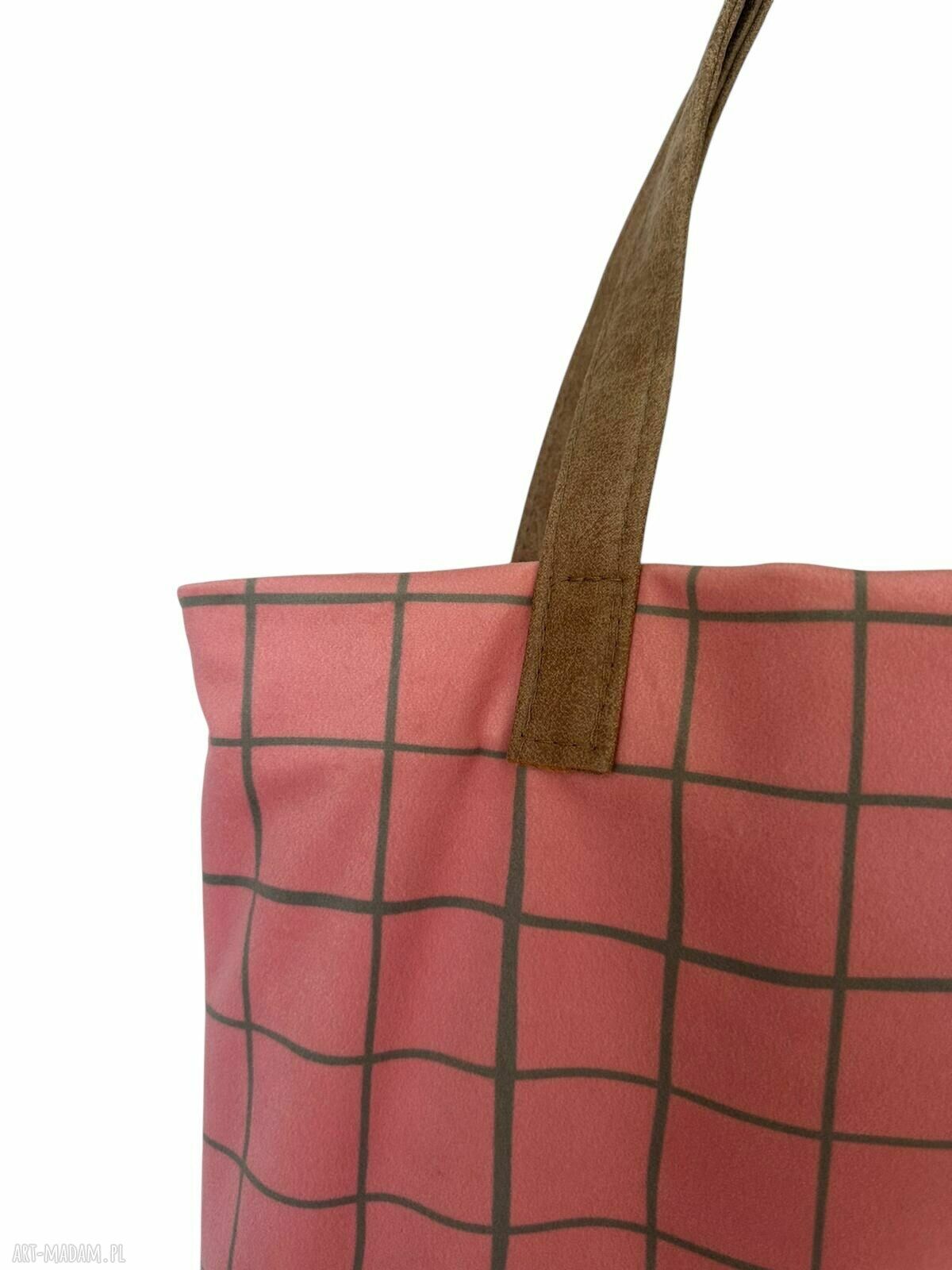 Torba na ramię Mr. M Pop pudrowy róż - uszy ze skóry naturalnej