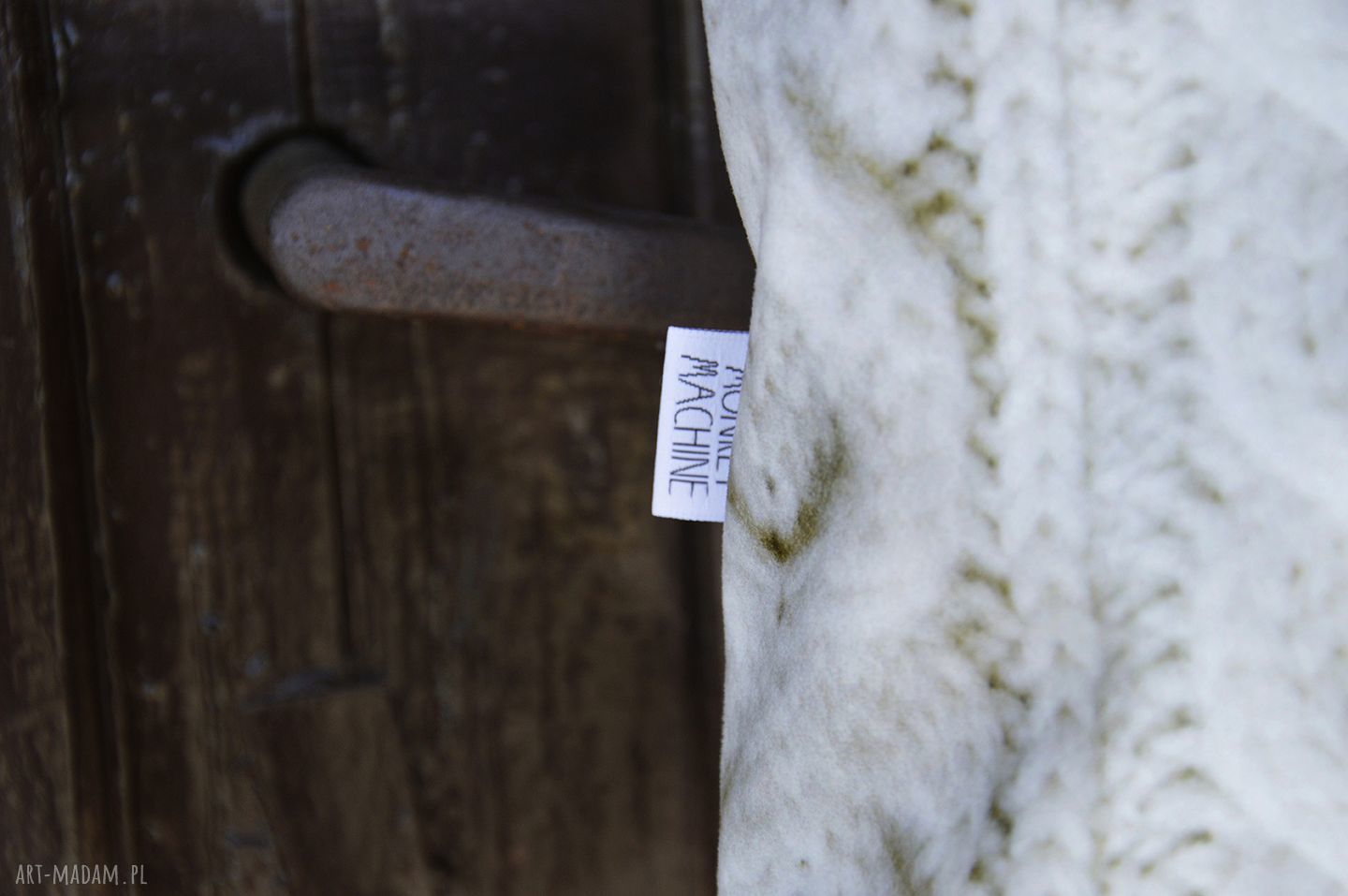 Torba Mr M Wool - warkocz i skóra naturalna na ramię