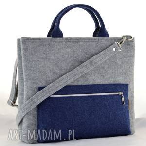 torba na laptopa granatowa minimalistyczna laptopówka torba