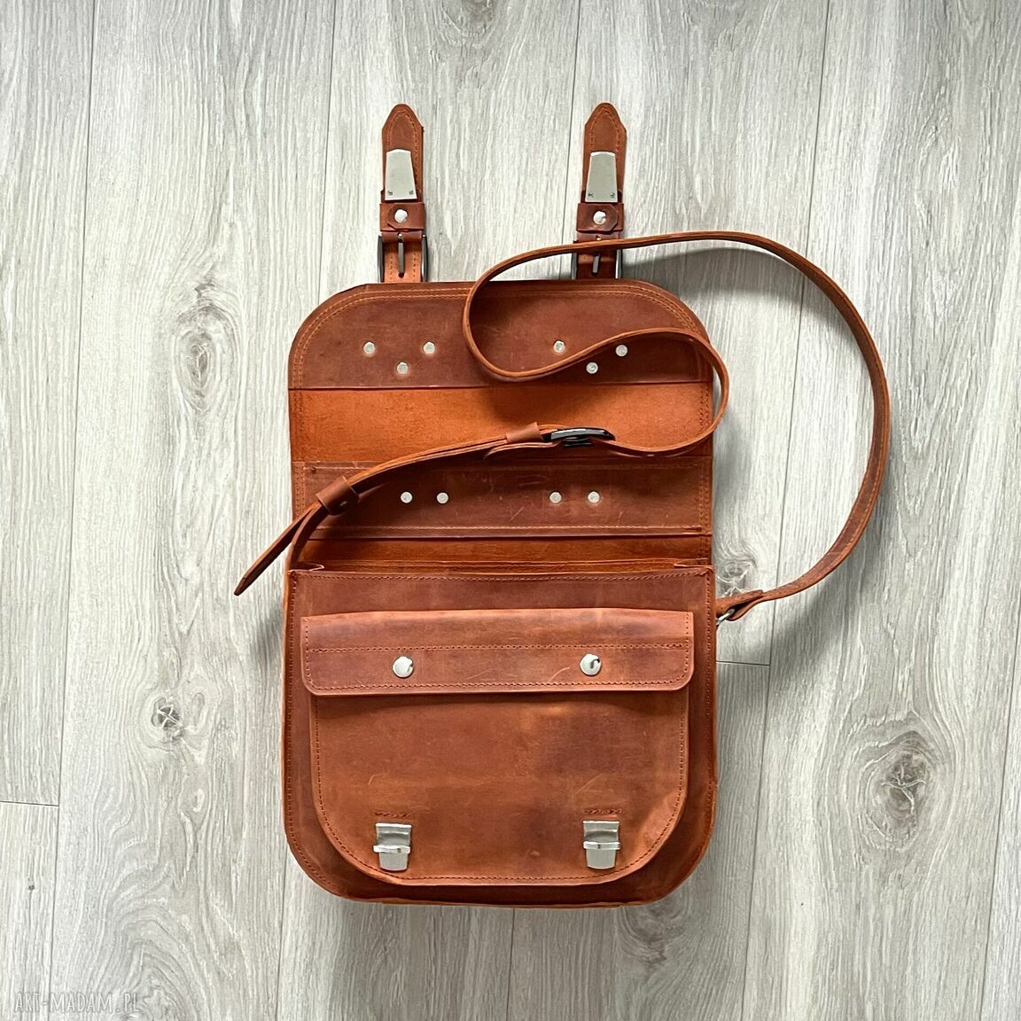 na ramię: Torba na ramię ze skóry „Crazy Horse”. handmade