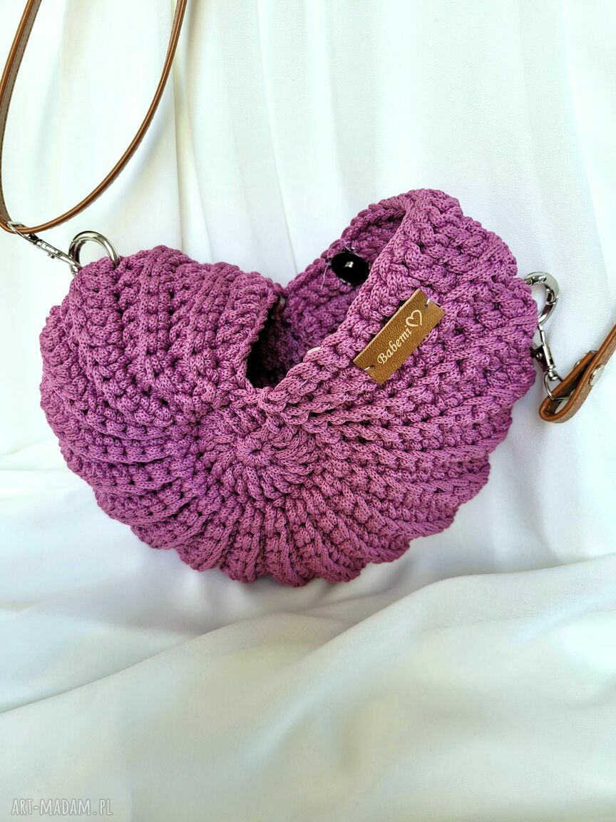 Brudnoróżowa torebka muszelka Seashell Bag MINI na lato