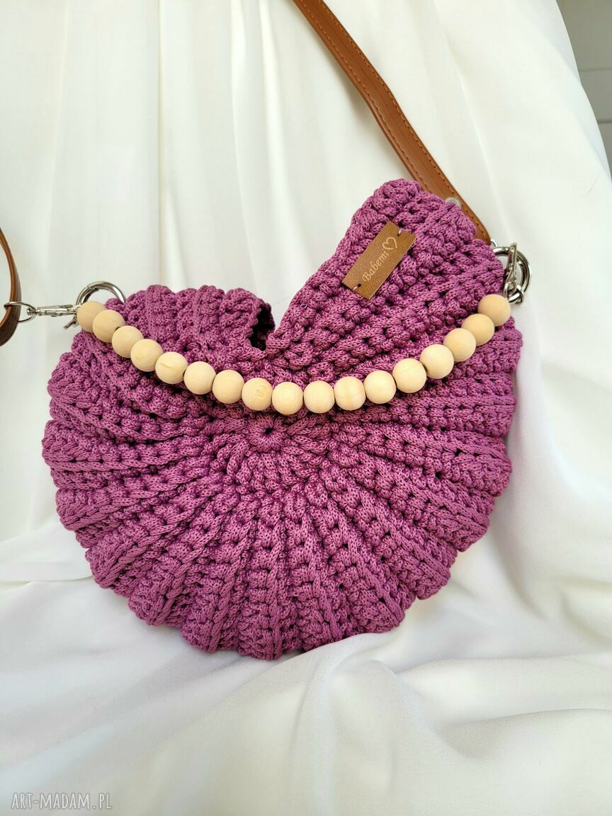 Brudnoróżowa torebka muszelka Seashell Bag MINI na lato