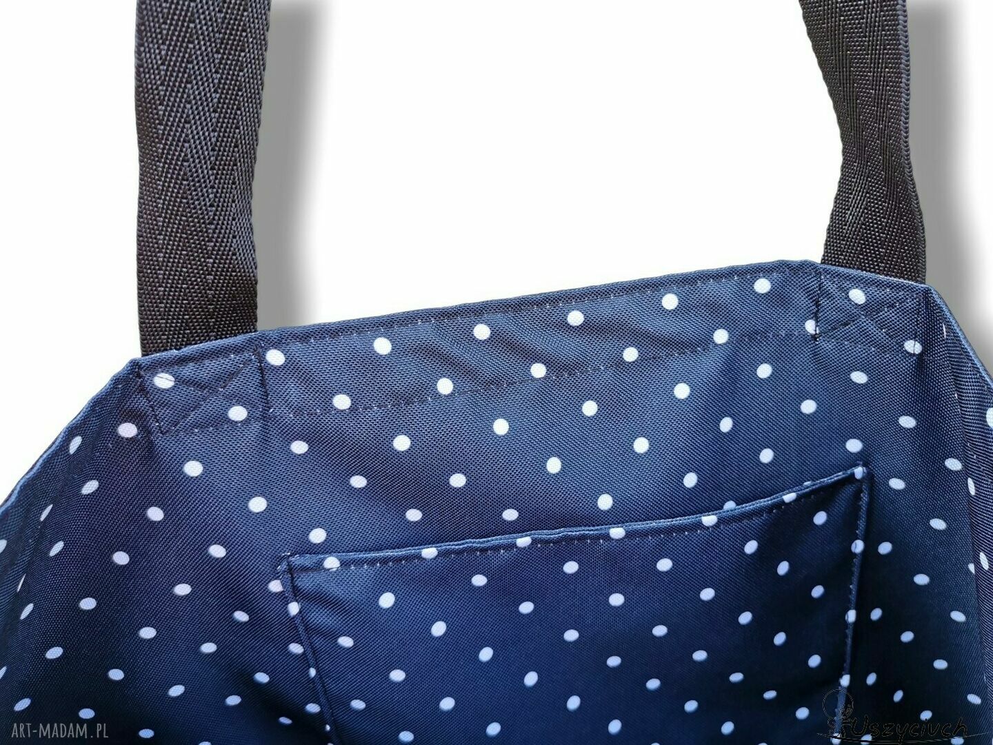 Wodoodporna duża torba shopper na ramię z jeleniem - damska