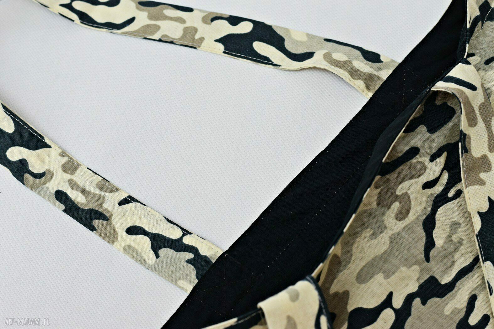 Torba shopper ekologiczna moro z bawełny - na ramię