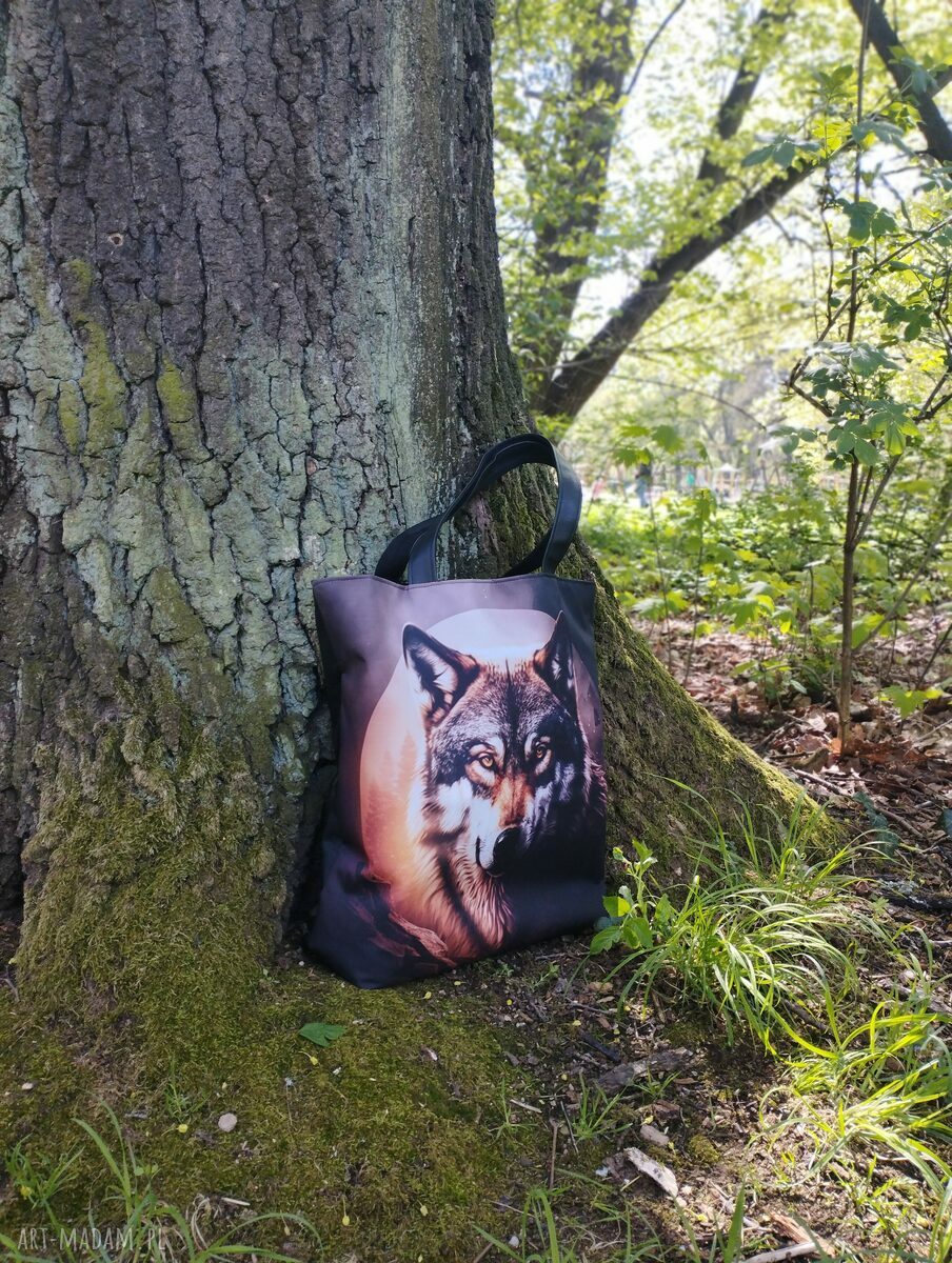 Torba shopper Wilki i Księżyc - kolekcja Matka Natura