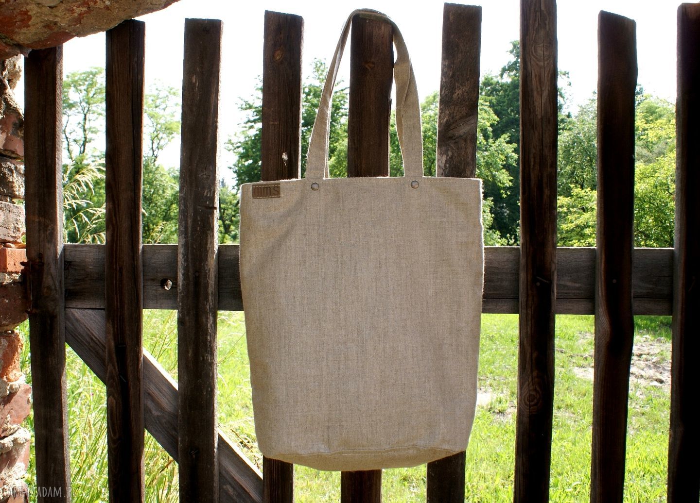 Shopper vegan len Hand Made