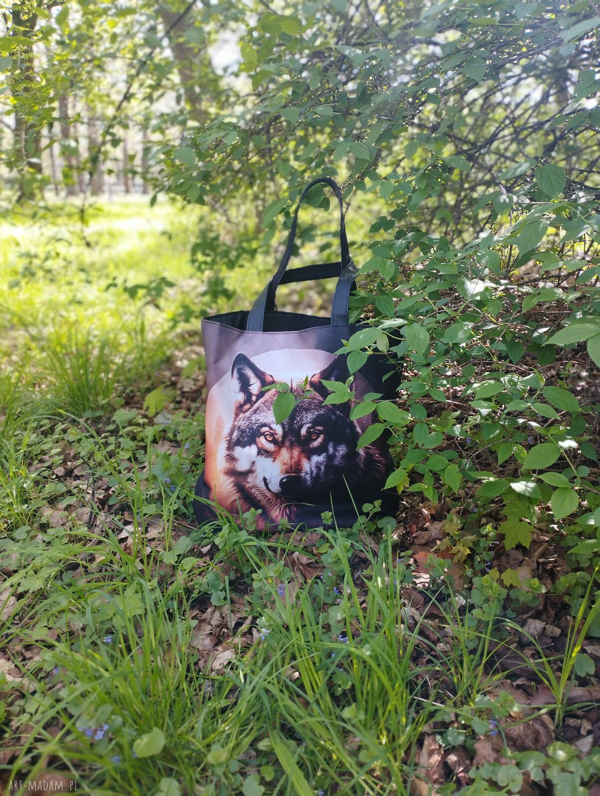 Torba shopper Wilki i Księżyc - kolekcja Matka Natura