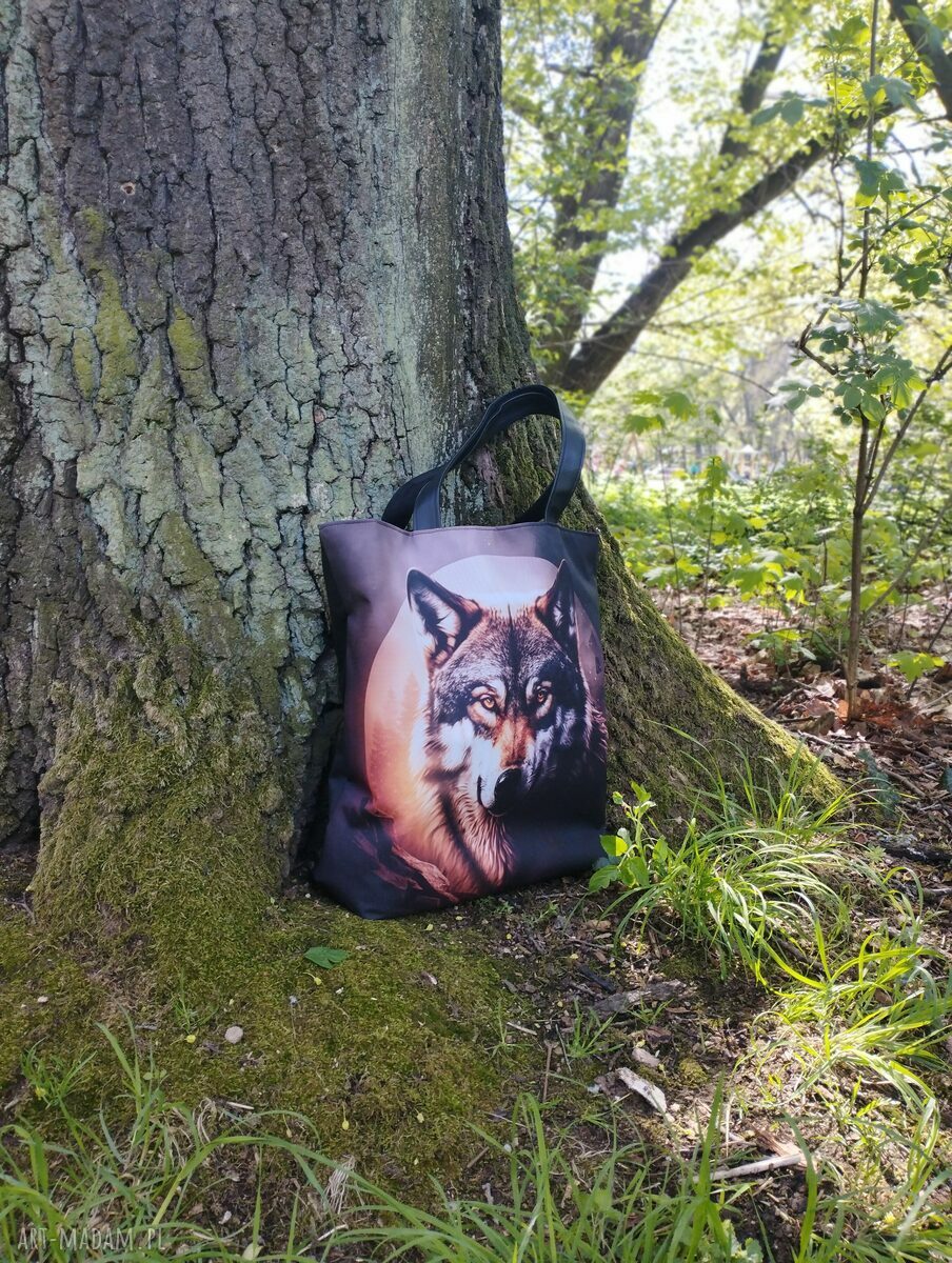 Torba shopper Wilki i Księżyc - kolekcja Matka Natura