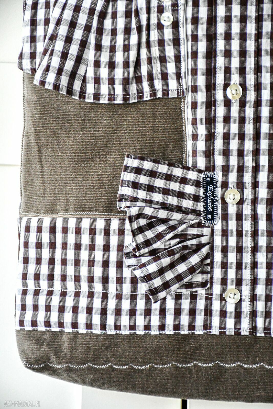 Torba na ramię Tasia "Może kawa?" - duża shopperka handmade