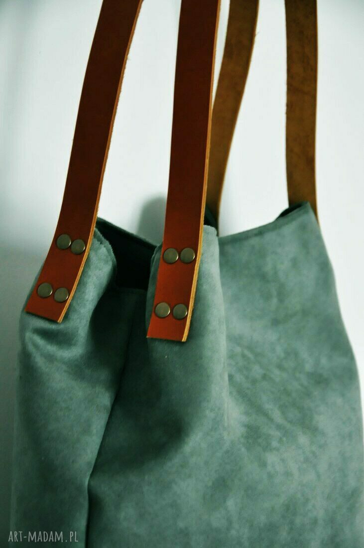 Torba tote - pastelowa zieleń
