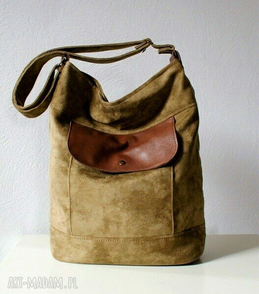 Vintage wór oliwka Handmade