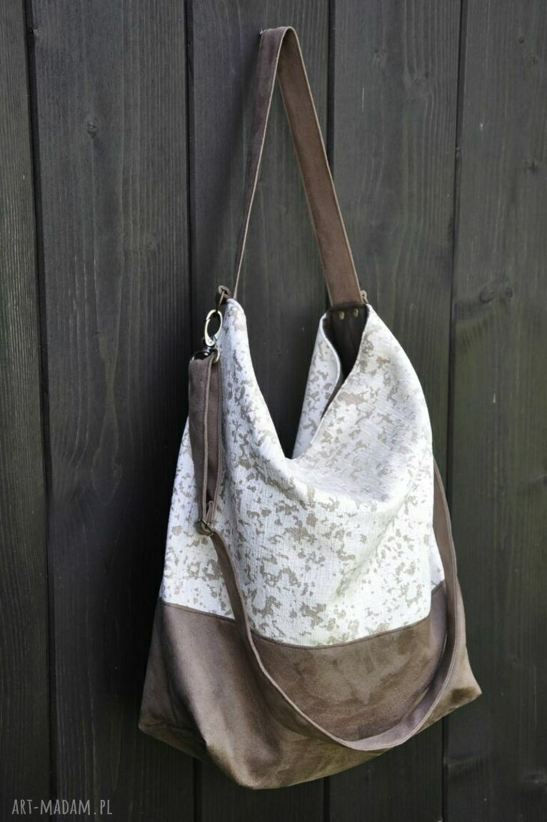 Torba hobo XXL - imitacja korka wegańska na ramię