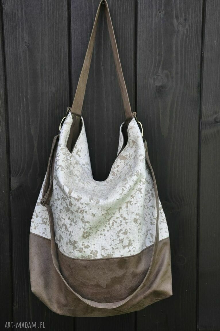 Torba hobo XXL - imitacja korka wegańska na ramię