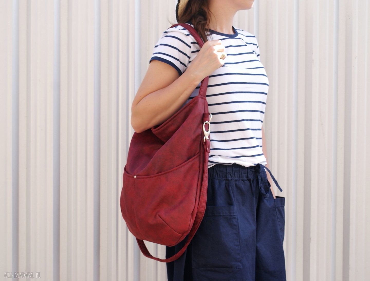 Workówka vegan bordo HandMade