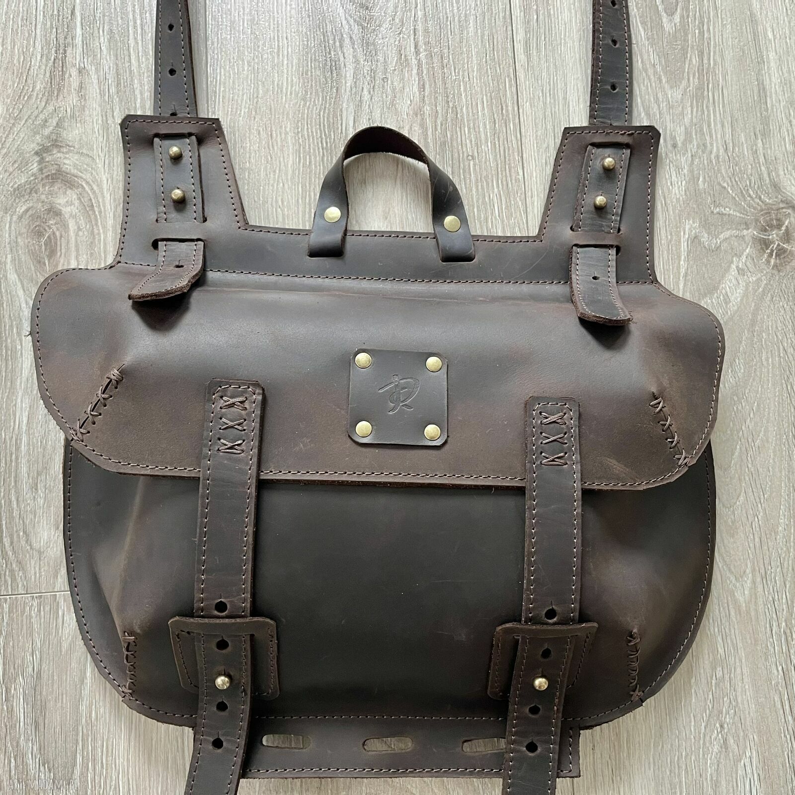 Torba wykonana skóry crazy horse skórzana brązowa zamówienie